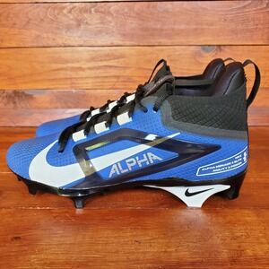 Nike Alpha Menace Elite 4‎ Cleats Men 9 Blue Black FD7036-400 New